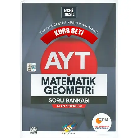 AYT Matematik Geometri Kurs Seti Soru Bankası FDD Yayınları