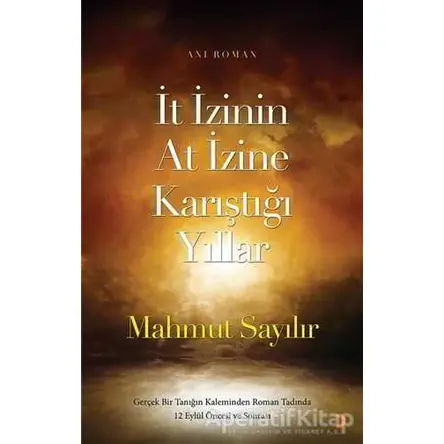 İt İzinin At İzine Karıştığı Yıllar - Mahmut Sayılır - Cinius Yayınları