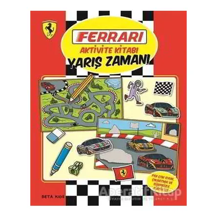 Ferrari Aktivite Kitabı: Yarış Zamanı - Kolektif - Beta Kids