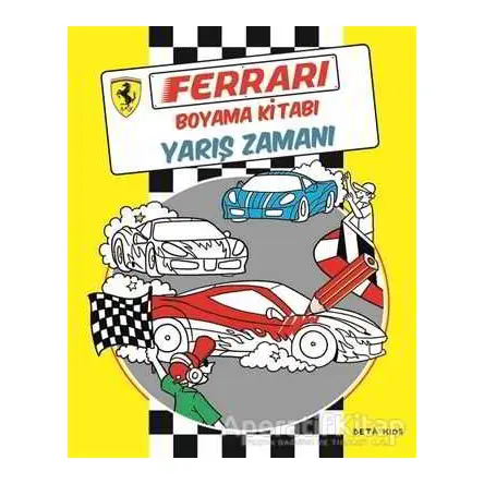 Ferrari Boyama Kitabı: Yarış Zamanı - Kolektif - Beta Kids