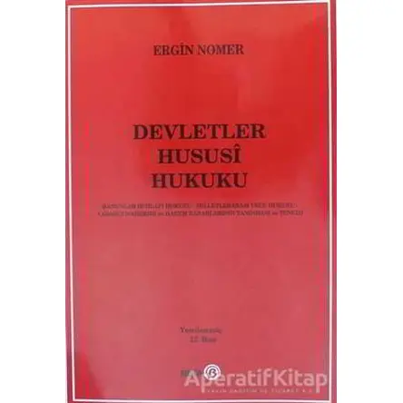 Devletler Hususi Hukuku - Ergin Nomer - Beta Yayınevi