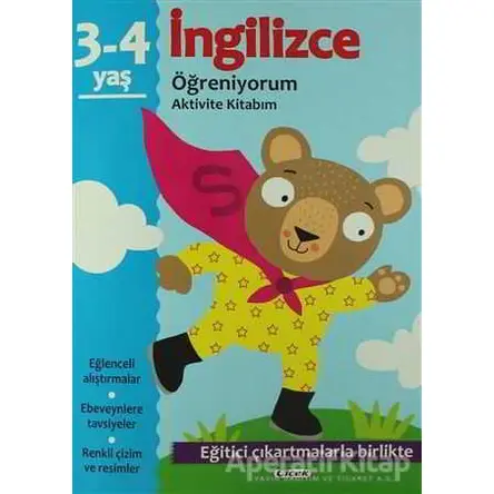 İngilizce Öğreniyorum 3-4 Yaş Aktivite Kitabım - Kolektif - Çiçek Yayıncılık