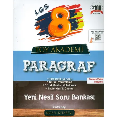 LGS Yeni Nesil Paragraf Soru Bankası Nobel Kitabevi
