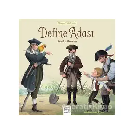 Define Adası - Dünyaca Ünlü Eserler - Robert Louis Stevenson - 1001 Çiçek Kitaplar