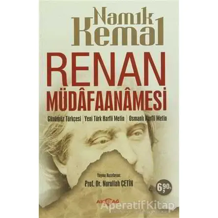Renan Müdafaanamesi - Namık Kemal - Akçağ Yayınları
