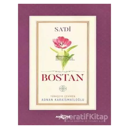 Bostan - Sadi - Akçağ Yayınları