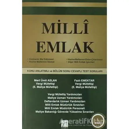 Milli Emlak - Ümit Aslan - Gazi Kitabevi