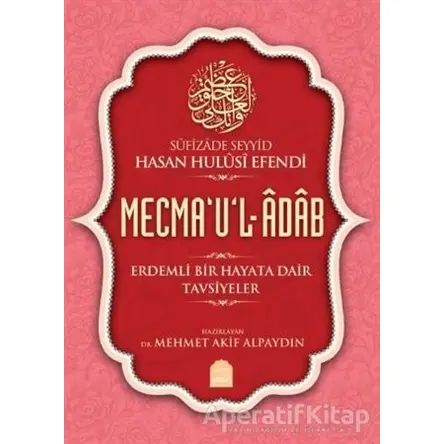 Mecmaul-Adab - Mehmet Akif Alpaydın - Yasin Yayınevi