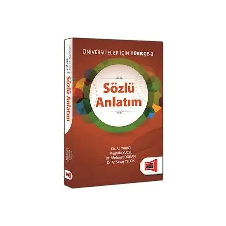 Sözlü Anlatım Üniversiteler İçin Türkçe-2 Yargı Yayınları