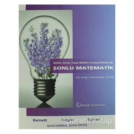 İşletme, İktisat, Yaşam Bilimleri ve Sosyal Bilimler İçin Sonlu Matematik