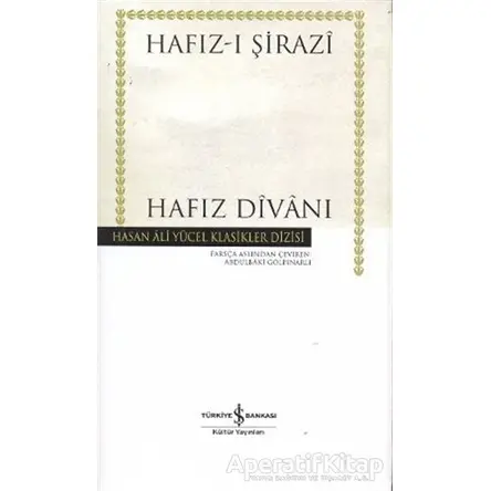 Hafız Divanı - Hafız-ı Şirazi - İş Bankası Kültür Yayınları