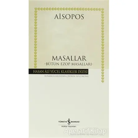 Masallar - Aisopos - İş Bankası Kültür Yayınları