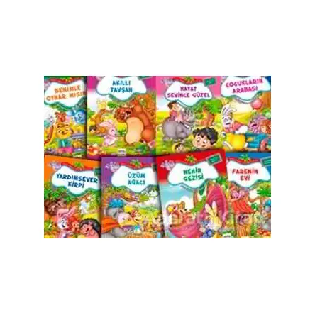 Neşeli Orman Hikayeleri Dizisi (8 Kitap Takım) - Bestami Yazgan - Nar Yayınları