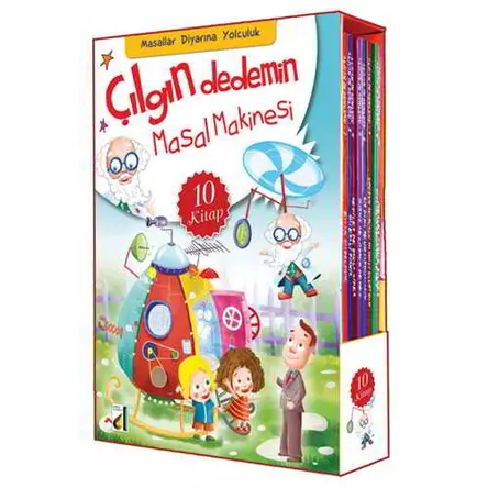 Çılgın Dedemin Masal Makinesi (10 Kitap Takım) - Sara Gürbüz Özeren - Damla Yayınevi