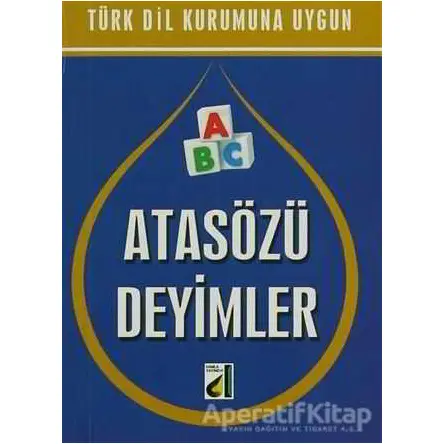 Atasözü Deyimler - Şerif Benekçi - Damla Yayınevi