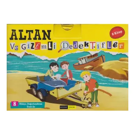 Altan ve Gizemli Dedektifler - 8 Kitap Takım Kutulu - Tuna Duran - Gendaş Çocuk