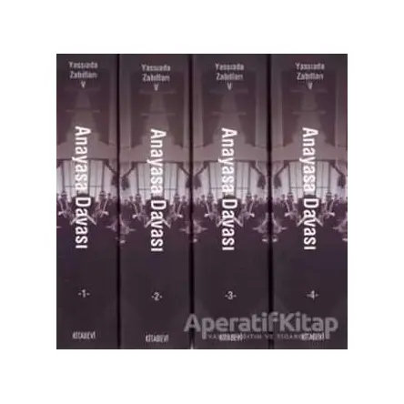 Yassıada Zabıtları 5 Anayasa Davası (4 Kitap Takım) - Kolektif - Kitabevi Yayınları