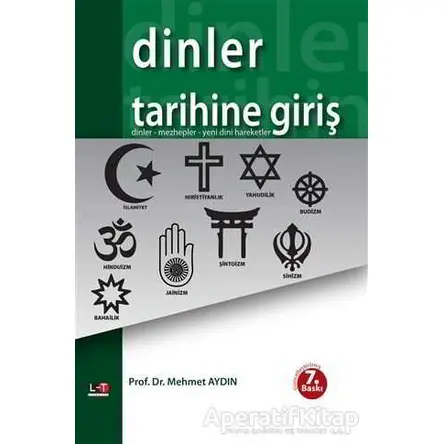 Dinler Tarihine Giriş - Mehmet Aydın - Litera Türk