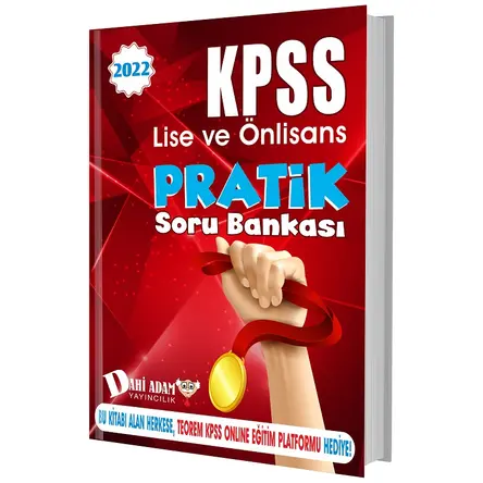 Dahi Adam 2022 KPSS Lise Ön Lisans Genel Yetenek Genel Kültür Pratik Soru Bankası Tek Kitap