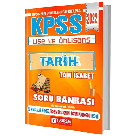 Teorem 2022 KPSS Lise Ön Lisans Tarih Tam İsabet Soru Bankası