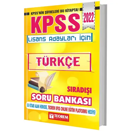 Teorem 2022 KPSS Türkçe Sıradışı Soru Bankası