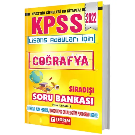 Teorem 2022 KPSS Coğrafya Sıradışı Soru Bankası