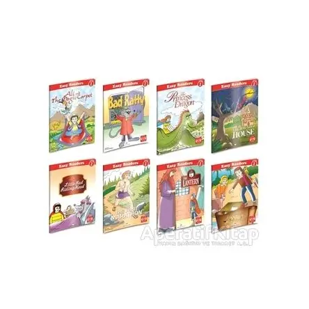 Easy Readers Level 1 - İngilizce Hikayeler 8li Set - Kolektif - MK Publications