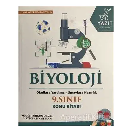 9.Sınıf Biyoloji Konu Kitabı Yazıt Yayınları