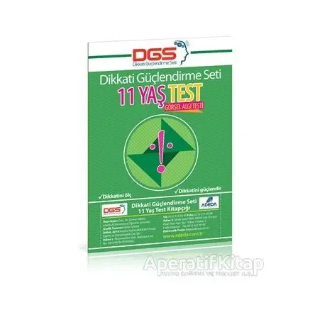 Dikkati Güçlendirme Seti 11 Yaş Test - Osman Abalı - Adeda Yayınları