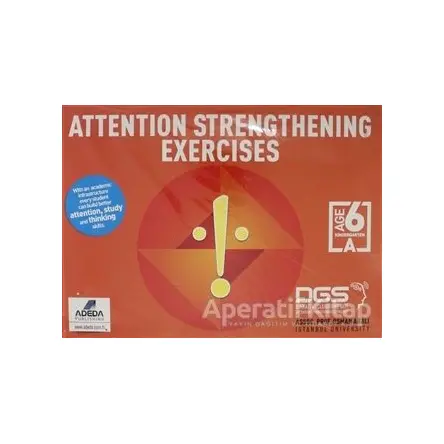Attention Strengthening Exercises Dikkati Güçlendirme Seti Anasınıfı (6 Yaş İngilizce)
