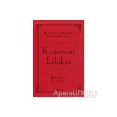 Kastamonu Lahikası (Çanta Boy) - Bediüzzaman Said-i Nursi - Söz Basım Yayın