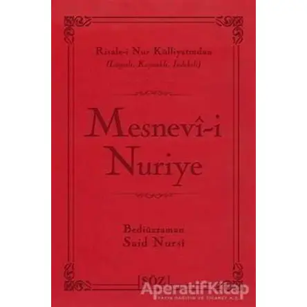 Mesnevi-i Nuriye (Çanta Boy) - Bediüzzaman Said-i Nursi - Söz Basım Yayın