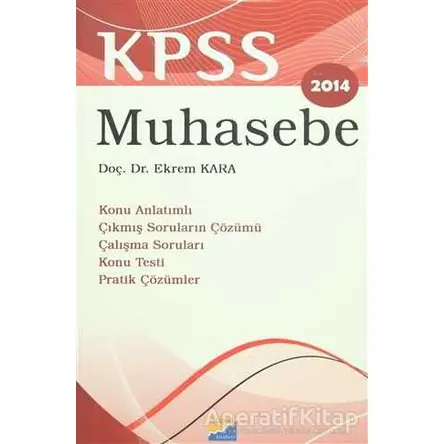 KPSS Muhasebe - Ekrem Kara - Siyasal Kitabevi