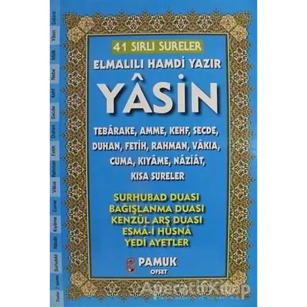 41 Sırlı Sureler Yasin Tebareke Amme Camii Boy (Yas-226) - Kolektif - Pamuk Yayıncılık