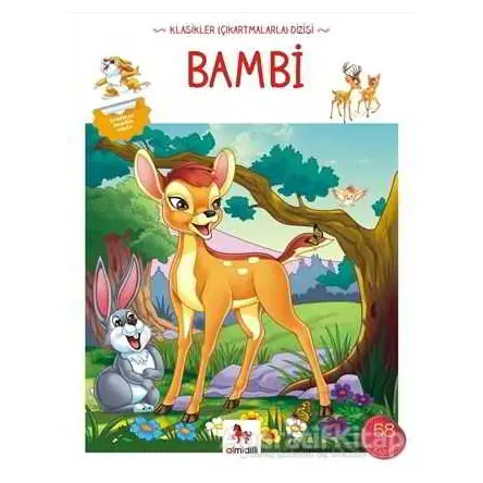 Bambi - Klasikler Çıkartmalarla Dizisi - Felix Salten - Almidilli