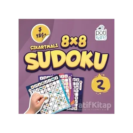 8x8 Çıkartmalı Sudoku 2 - Kolektif - Pötikare Yayıncılık