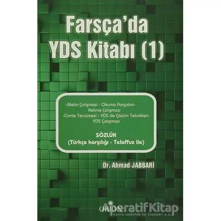 Farsçada YDS Kitabı 1 - Ahmad Jabbari - Orion Kitabevi