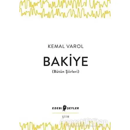 Bakiye (Bütün Şiirleri) - Kemal Varol - Edebi Şeyler