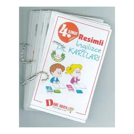 4.Sınıf Resimli İngilizce Dil Kartları Dahi Adam Yayınları