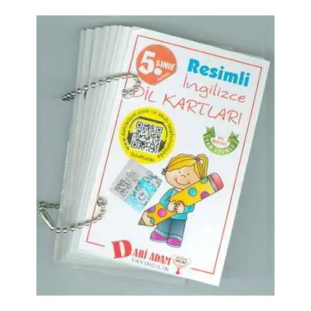 5.Sınıf Resimli İngilizce Dil Kartları Dahi Adam Yayınları
