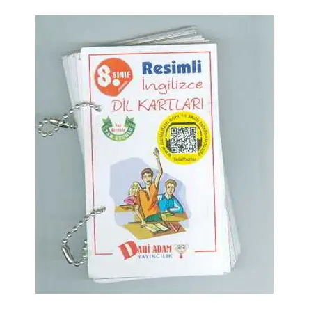 8.Sınıf Resimli İngilizce Dil Kartları Dahi Adam Yayınları