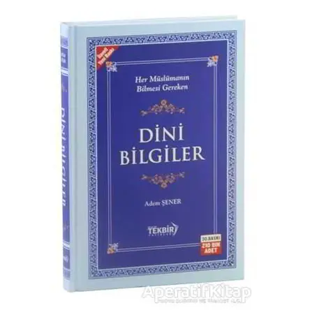 Dini Bilgiler (Şamua) - Adem Şener - Tekbir Yayınları