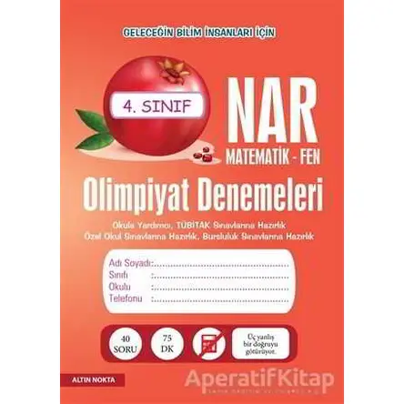 Nar Olimpiyat Denemeleri 4. Sınıf Matematik-Fen