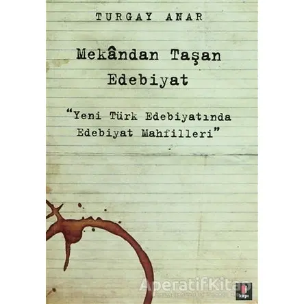 Mekandan Taşan Edebiyat - Turgay Anar - Kapı Yayınları