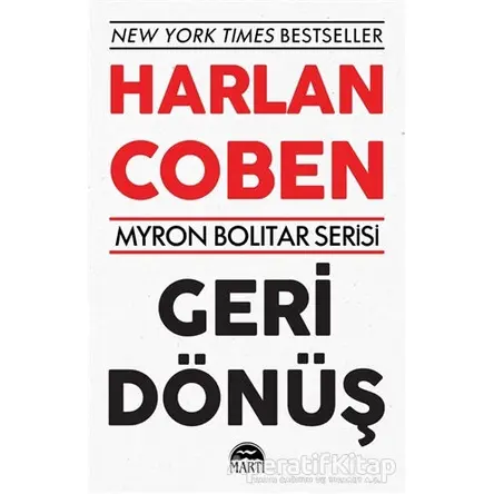 Geri Dönüş - Myron Bolitar Serisi - Harlan Coben - Martı Yayınları