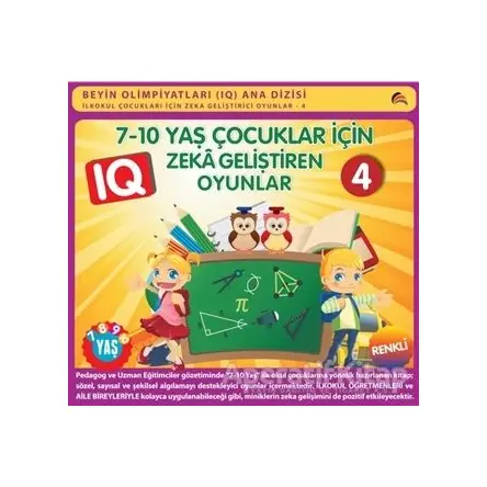 7-10 Yaş Çocuklar İçin IQ Zeka Geliştiren Oyunlar 4 - Bahar Çelik - Ekinoks Yayın Grubu