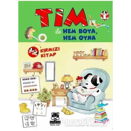 Tim İle Hem Boya Hem Oyna (Kırmızı Kitap) - Matt Wolf - Marsık Kitap