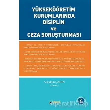 Yükseköğretim Kurumlarında Disiplin ve Ceza Soruşturması