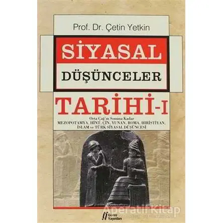 Siyasal Düşünceler Tarihi - 1 - Çetin Yetkin - Gürer Yayınları