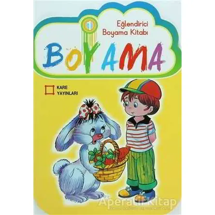 Eğlendirici Boyama Kitabı 1 - Kolektif - Kare Yayınları - Okuma Kitapları